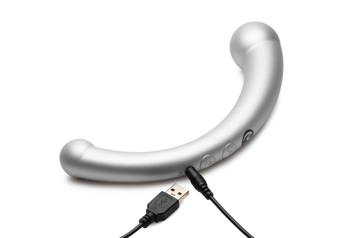 10x Vibra-Crescent Silicone Dual Ended Dildo by XR Brands from LoveMart Co.