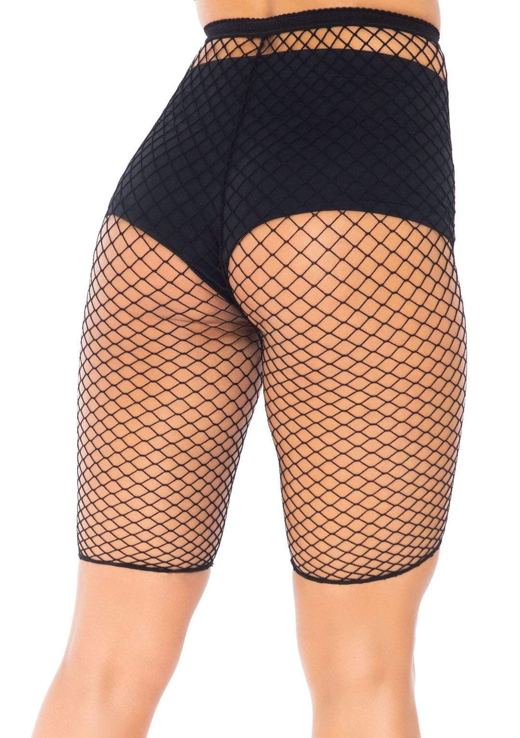 Industrial Fishnet Biker Shorts - One Size by Leg Avenue from LoveMart Co.
