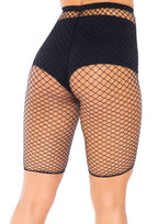 Industrial Fishnet Biker Shorts - One Size by Leg Avenue from LoveMart Co.