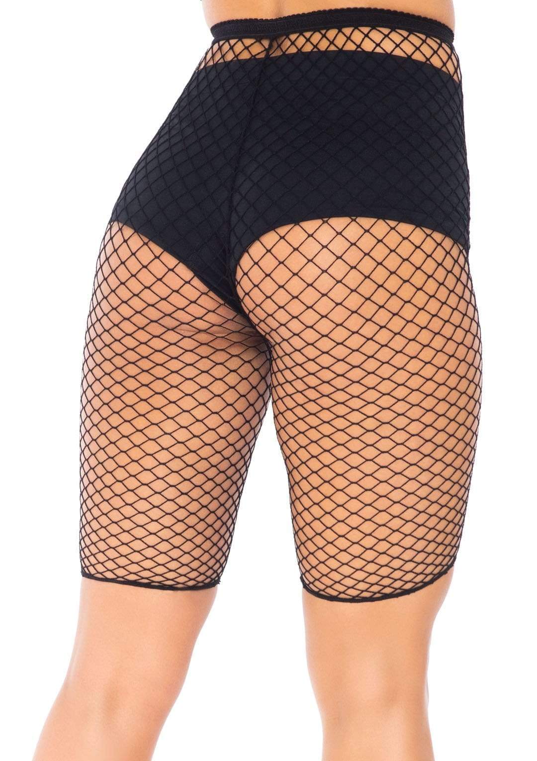 Industrial Fishnet Biker Shorts - One Size by Leg Avenue from LoveMart Co.