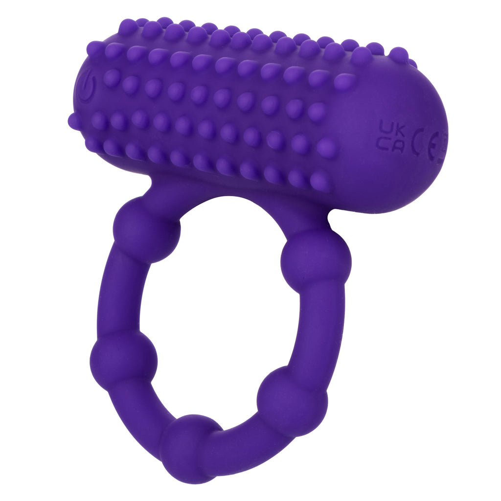 Silicone Rechargeable 5 Bead Maximus Ring by CalExotics from LoveMart Co.