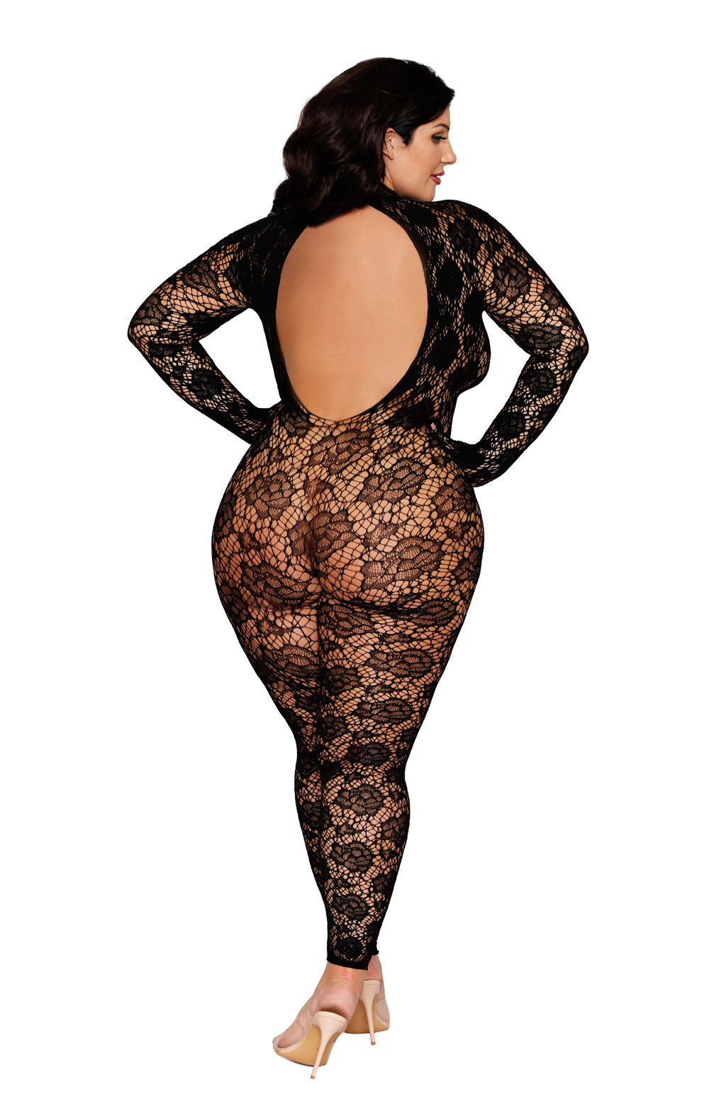 Gloved Bodystocking Dmnd - Queen Size by Dreamgirl from LoveMart Co.
