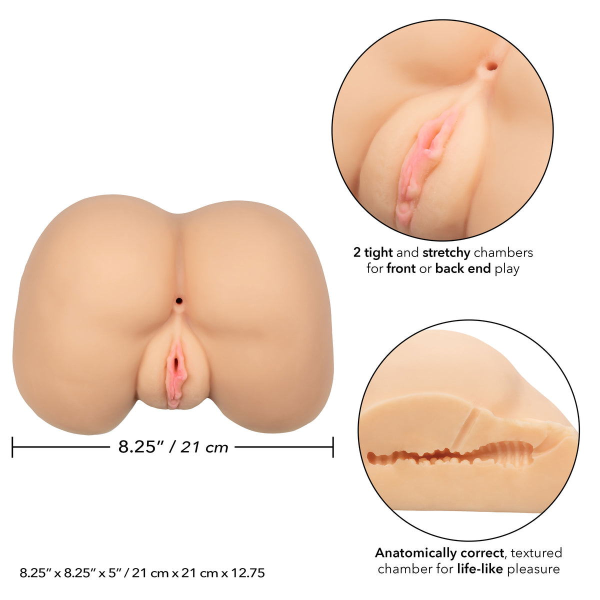 Stroke It Life-Size Ass by CalExotics from LoveMart Co.