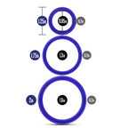 Performance - Vs4 Pure Premium Silicone Cockring Set - Indigo by Blush from LoveMart Co.