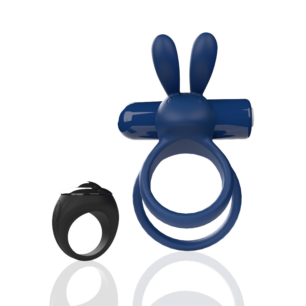 Screaming O Remote Controlled Ohare XL Vibrating Ring - Blue by Screaming O from LoveMart Co.