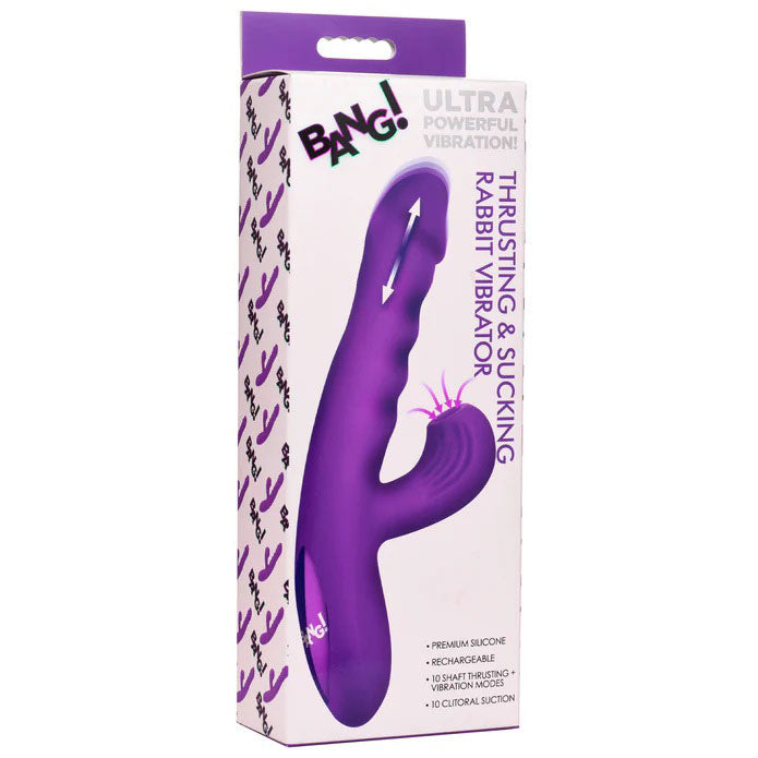 Thrusting and Sucking Rabbit Vibrator by XR Brands from LoveMart Co.