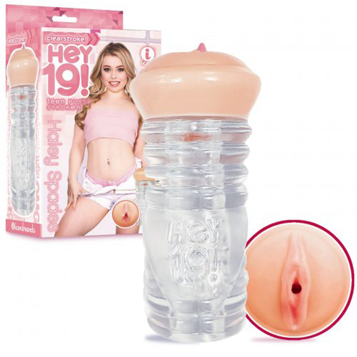 Hey 19 - Clear Stroker - Haley Spades by Icon Brands from LoveMart Co.