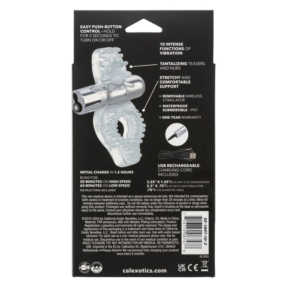 Wireless Passion Enhancer Rechargeable by CalExotics from LoveMart Co.