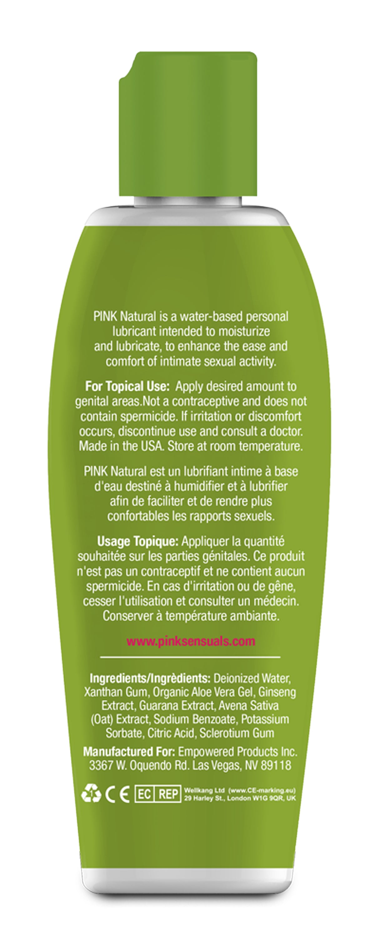 Natural - 4.7 Oz. / 140 ml by Gun Oil Pink Lubricant from LoveMart Co.