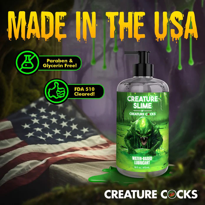 Creature Slime Water Based Lubricant 16oz by XR Brands from LoveMart Co.