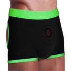 Strap-on /green Boxers - M/l by Viben from LoveMart Co.