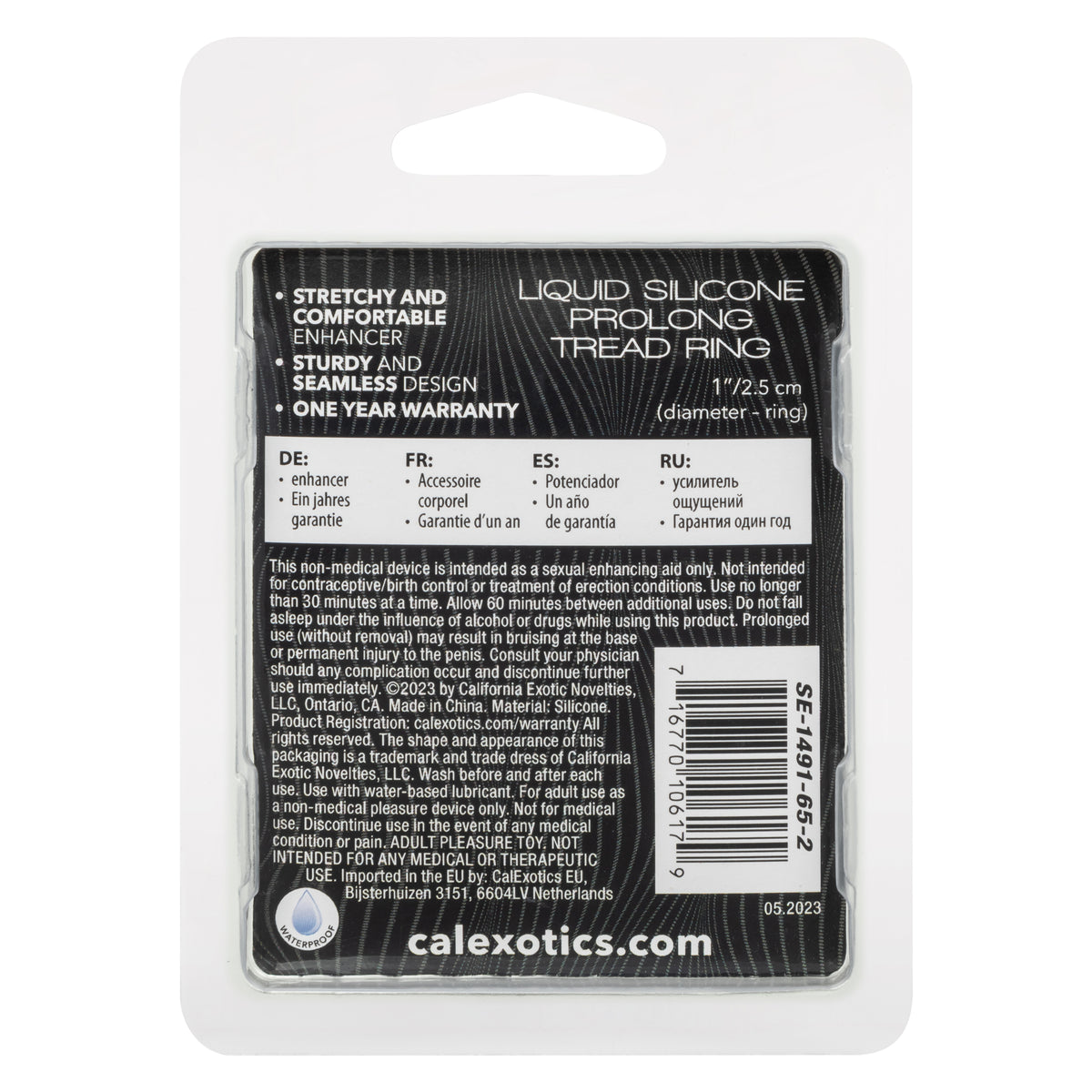 Alpha Liquid Silicone Prolong Tread Ring by CalExotics from LoveMart Co.
