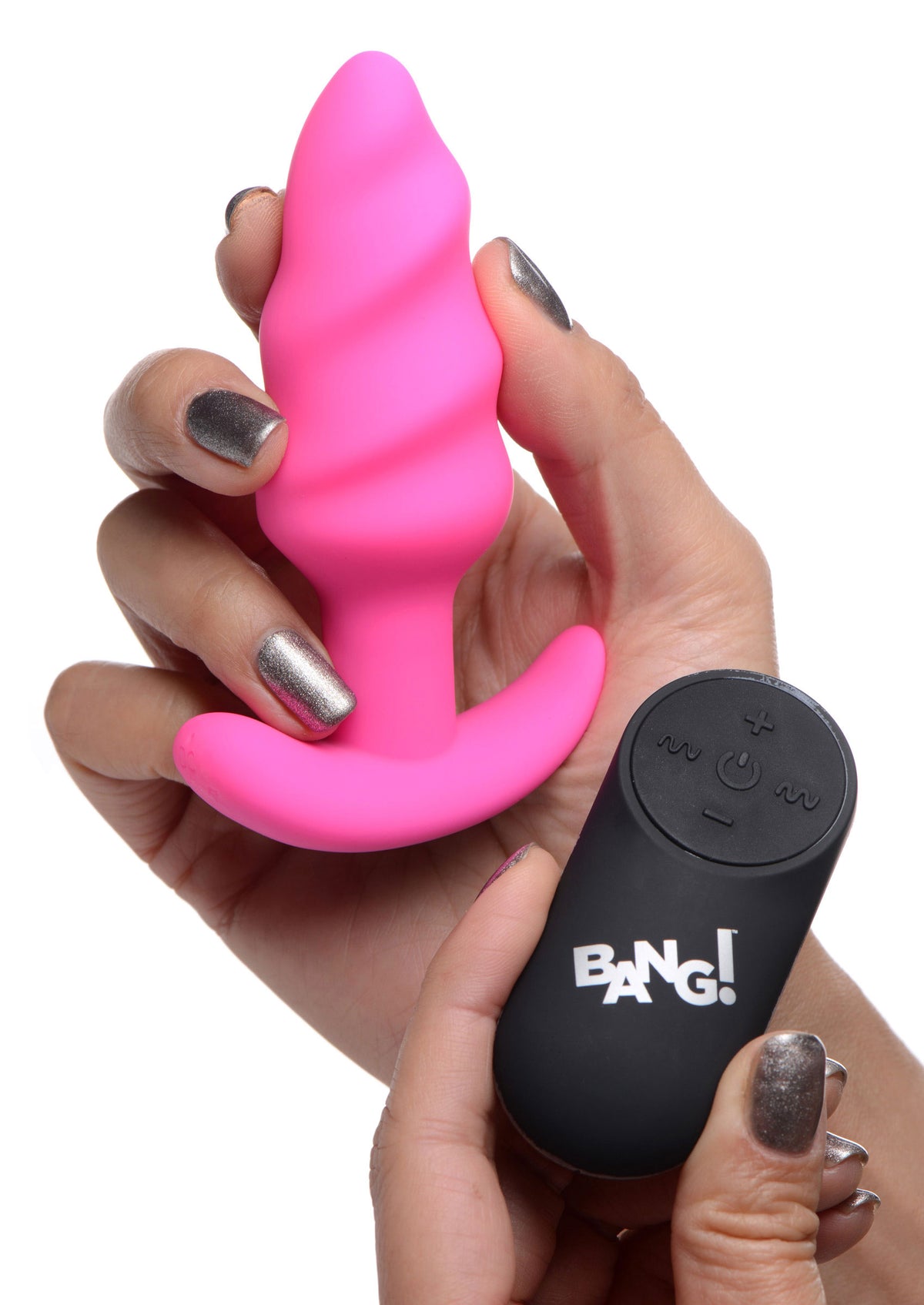 21x Silicone Swirl Plug With Remote by XR Brands from LoveMart Co.