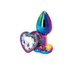Rear Assets - Multicolor Heart - Small - Clear by nsnovelties from LoveMart Co.