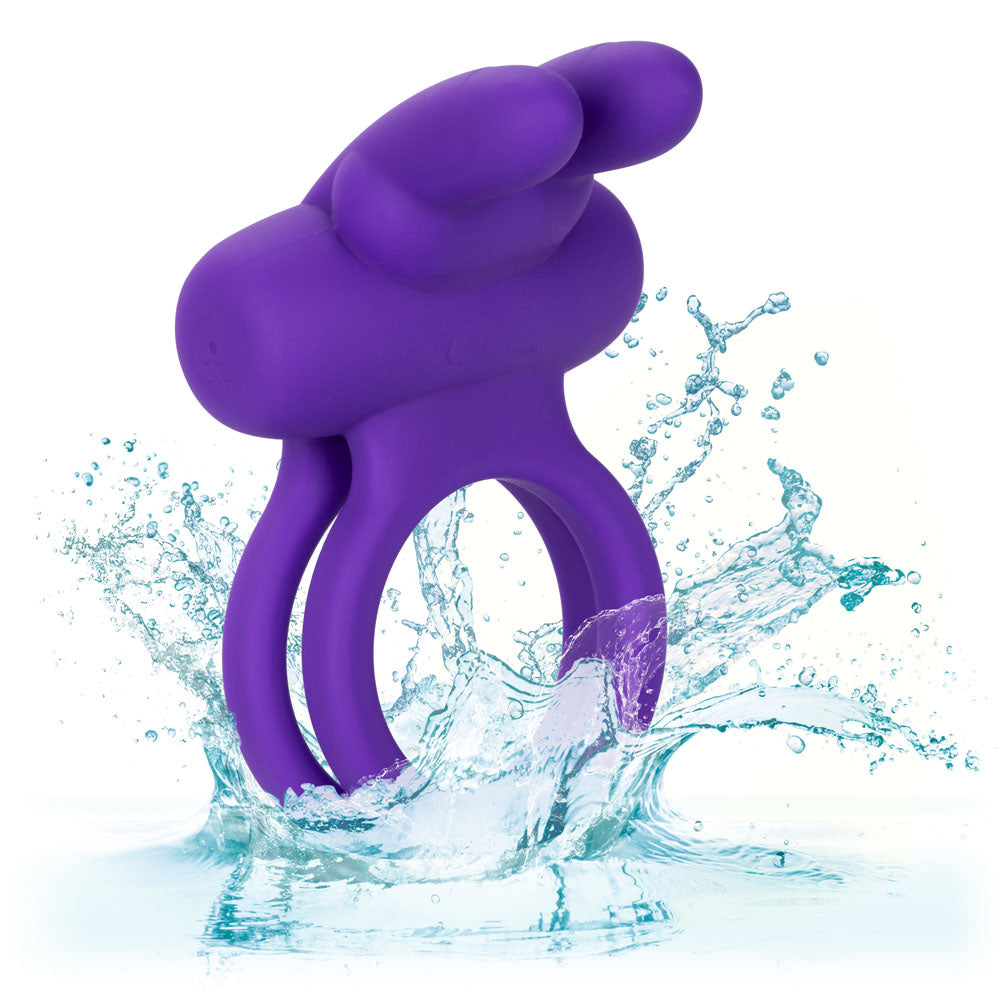 Silicone Rechargeable Dual Rockin' Rabbit Enhancer by CalExotics from LoveMart Co.