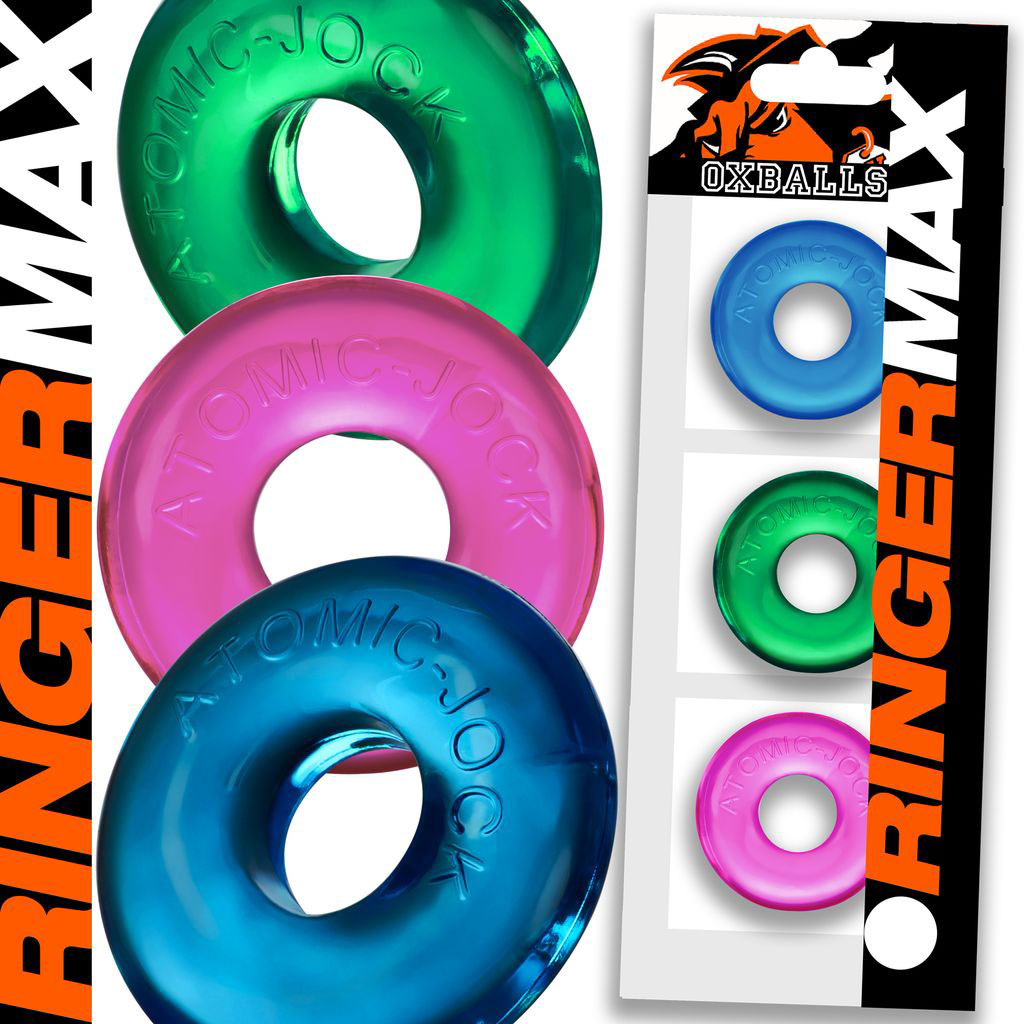 Ringer Max 3-Pack - Neon by Oxballs from LoveMart Co.