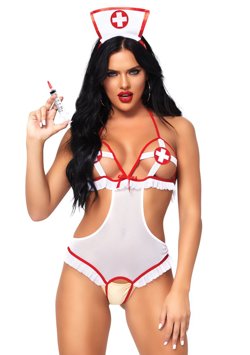 2 Pc. Naughty Nurse - One Size by Leg Avenue from LoveMart Co.