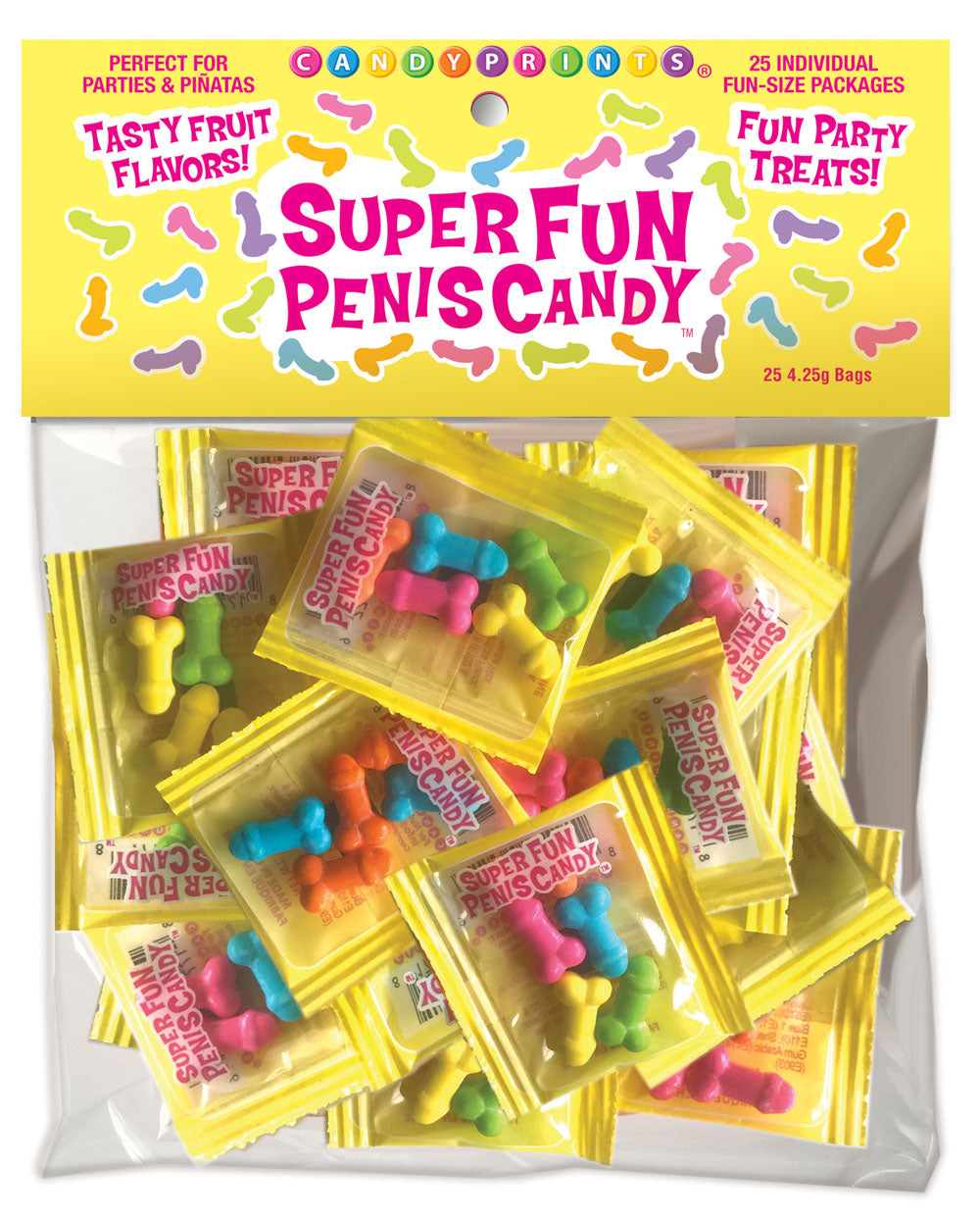 Super Fun Penis Candy 25 Individual Fun-Size Packages by Little Genie from LoveMart Co.