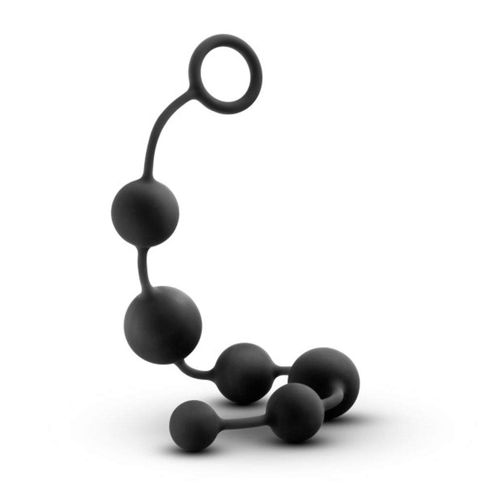 Anal Adventures - Platinum - Silicone Large Anal Beads by Blush from LoveMart Co.