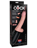 King Cock Thrusting Cock 6.5 Inch With Balls by Pipedream from LoveMart Co.