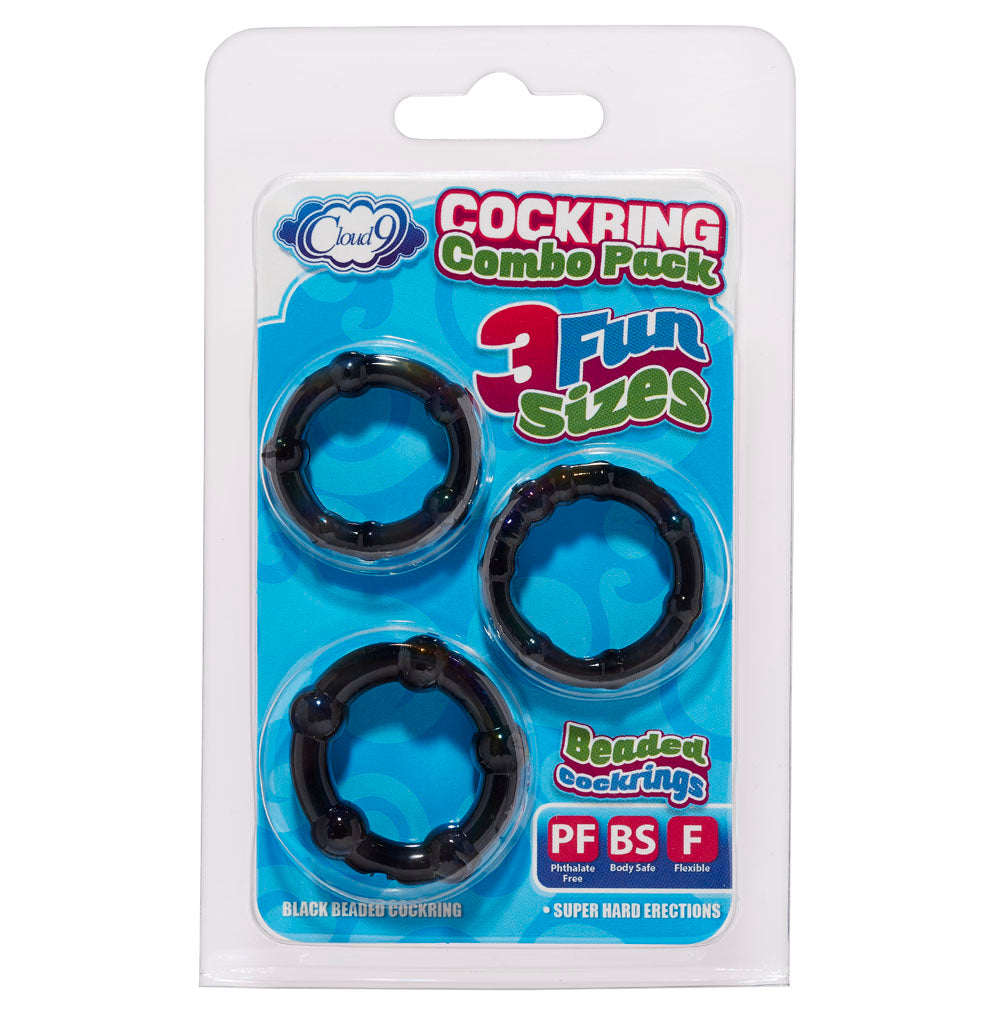 Cockring Combo Beaded by Cloud 9 Novelties from LoveMart Co.