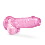 Naturally Yours - 7 Inch Crystalline Dildo - Rose by Blush from LoveMart Co.