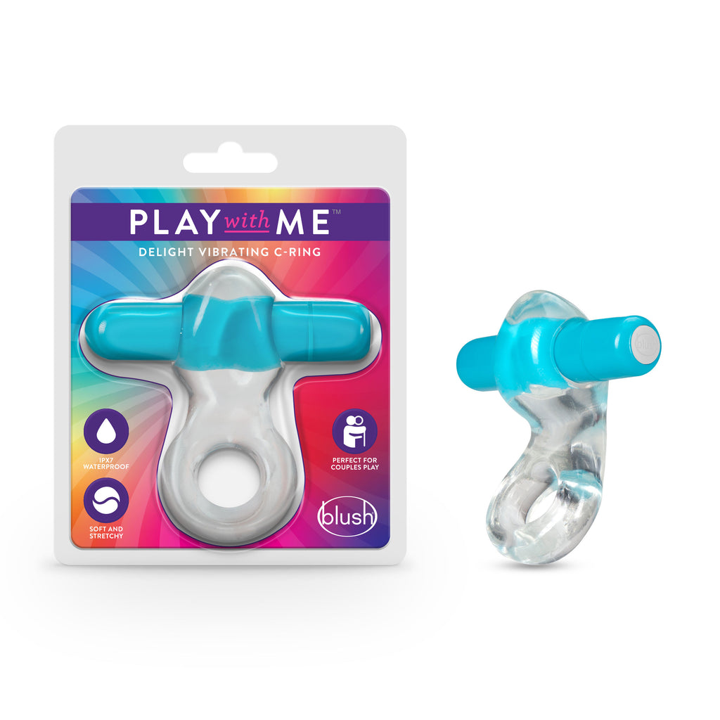 Play With Me Delight Vibrating C-Ring by Blush from LoveMart Co.