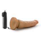 Dr. Skin - 8.5 Inch Vibrating Realistic Cock With Suction Cup - Mocha by Blush from LoveMart Co.