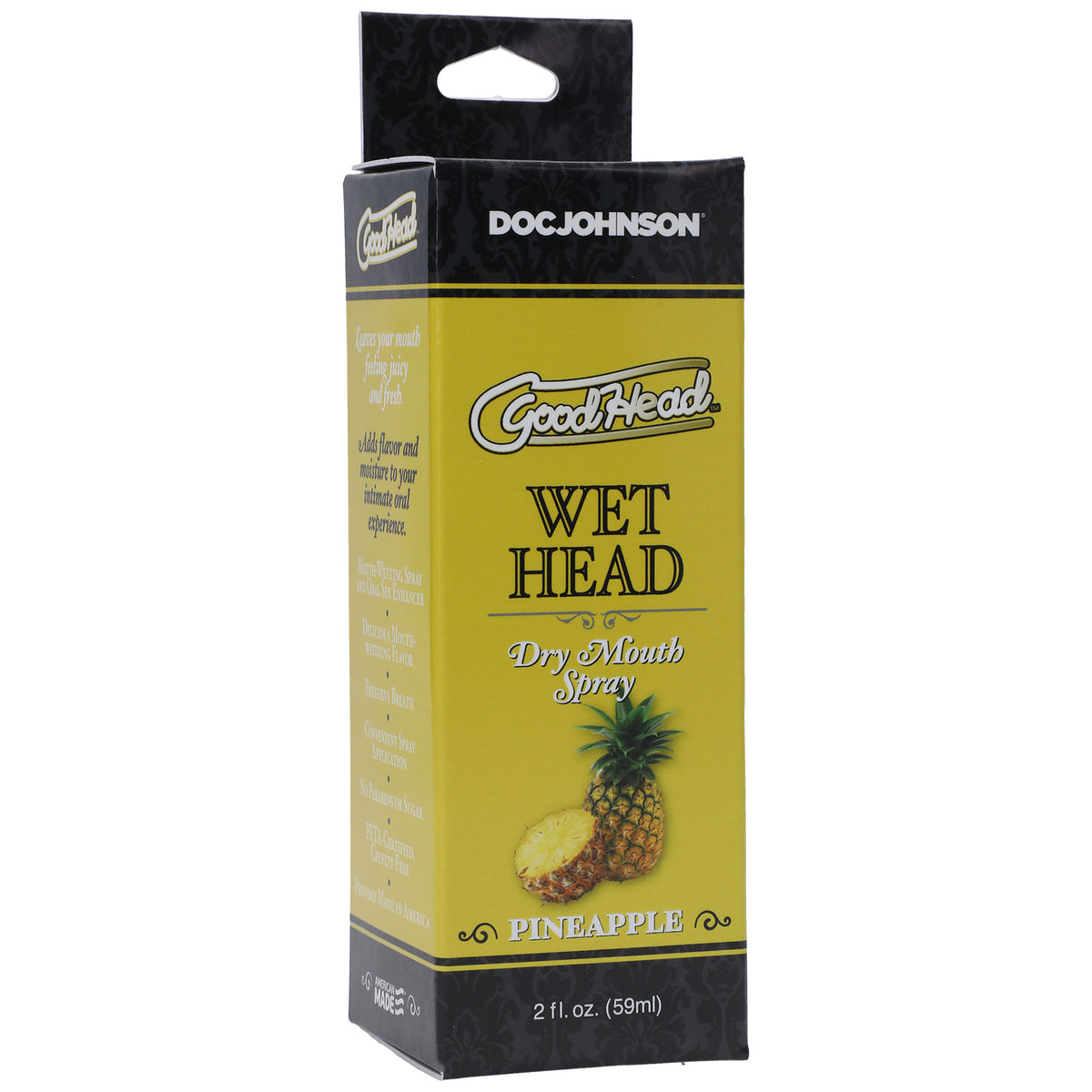 Goodhead - Wet Head - Dry Mouth Spray - Pineapple - 2 Fl. Oz. by Doc Johnson from LoveMart Co.