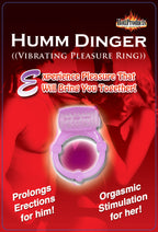 Humm Dinger Vibrating Penis Ring Clitoral Stiimulator by Hott Products from LoveMart Co.