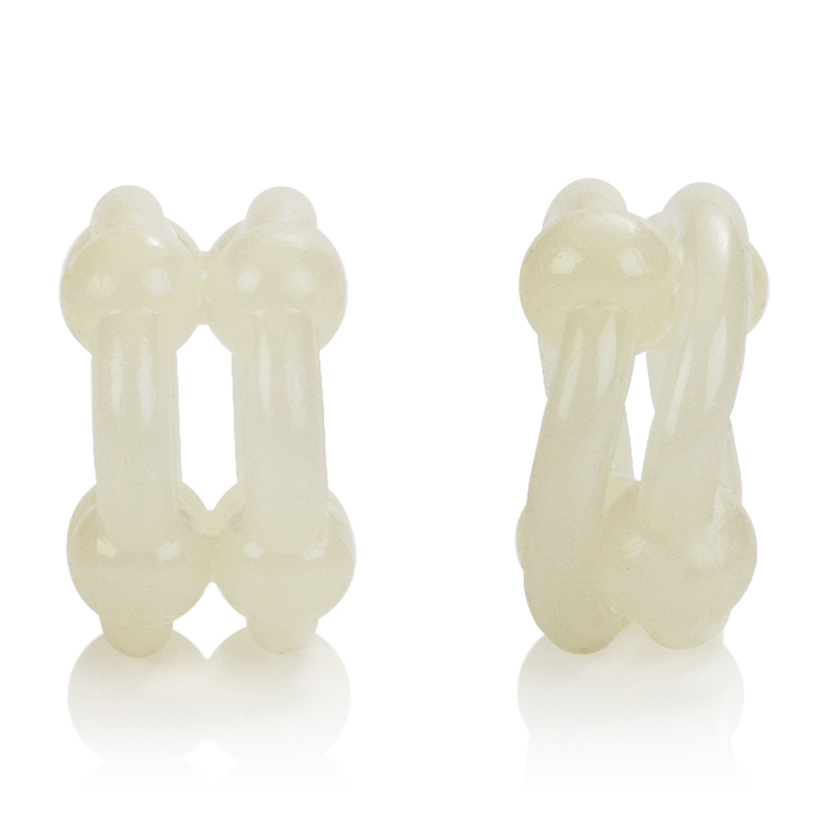 Island Rings Double Stacker - Glow-in-the by CalExotics from LoveMart Co.