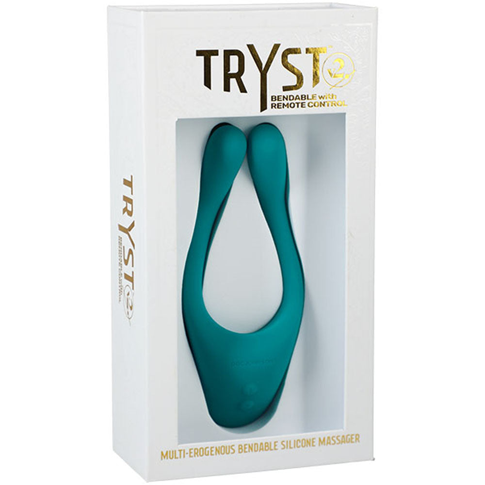 Tryst V2 Bendable Multi Erogenous Zone Massager With Remote by Doc Johnson from LoveMart Co.