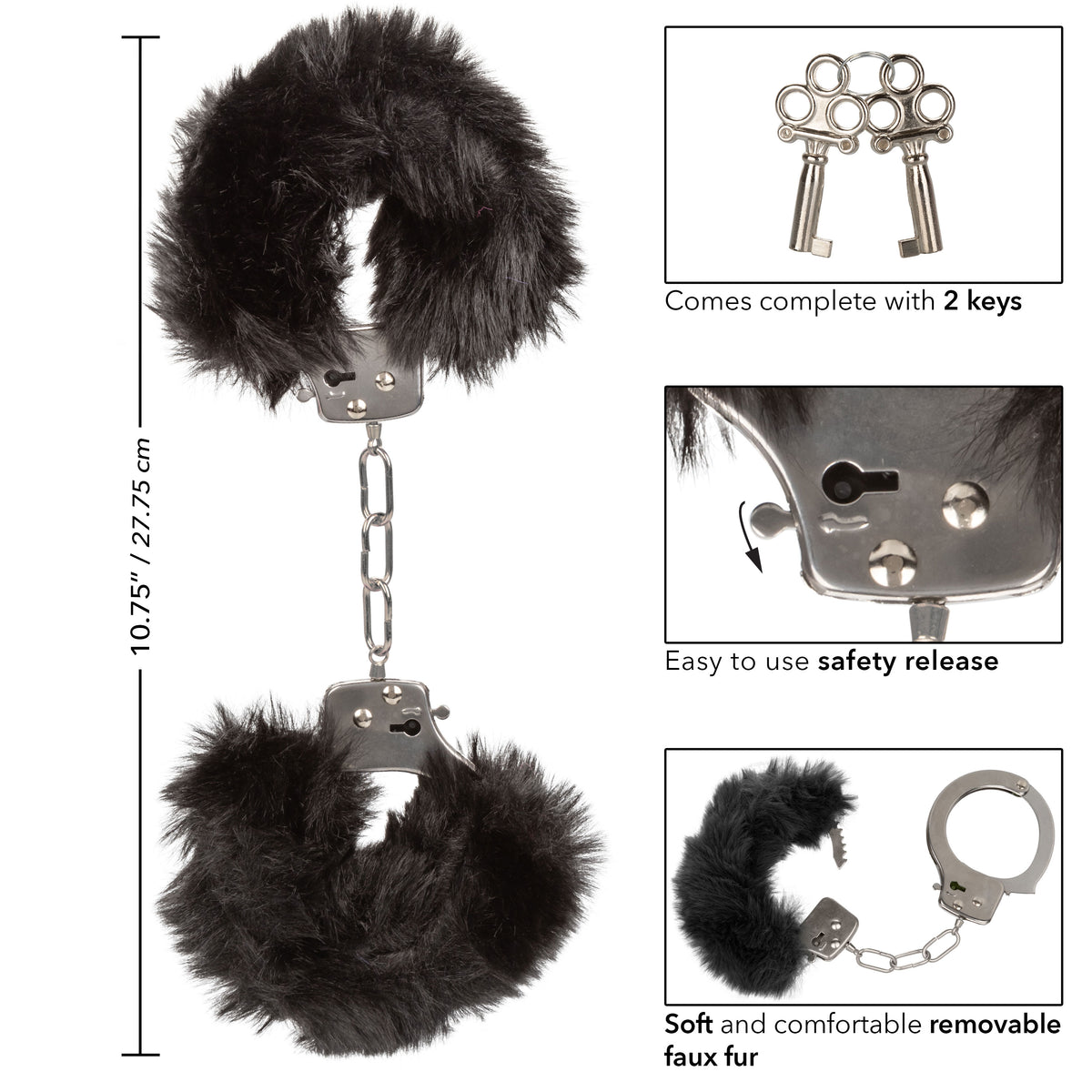 Ultra Fluffy Furry Cuffs by CalExotics from LoveMart Co.