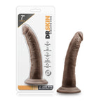 Dr. Skin - 7 Inch Cock With Suction Cup - Chocolate by Blush from LoveMart Co.