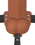 Fantasy X-Tensions Elite 8" Vibrating Hollow Silicone Strap-on by Pipedream from LoveMart Co.