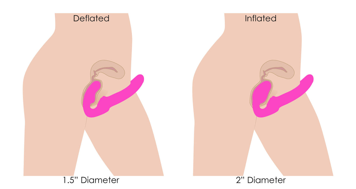 World's 1st Remote Control Inflatable Ergo-Fit Strapless Strap-On by XR Brands from LoveMart Co.