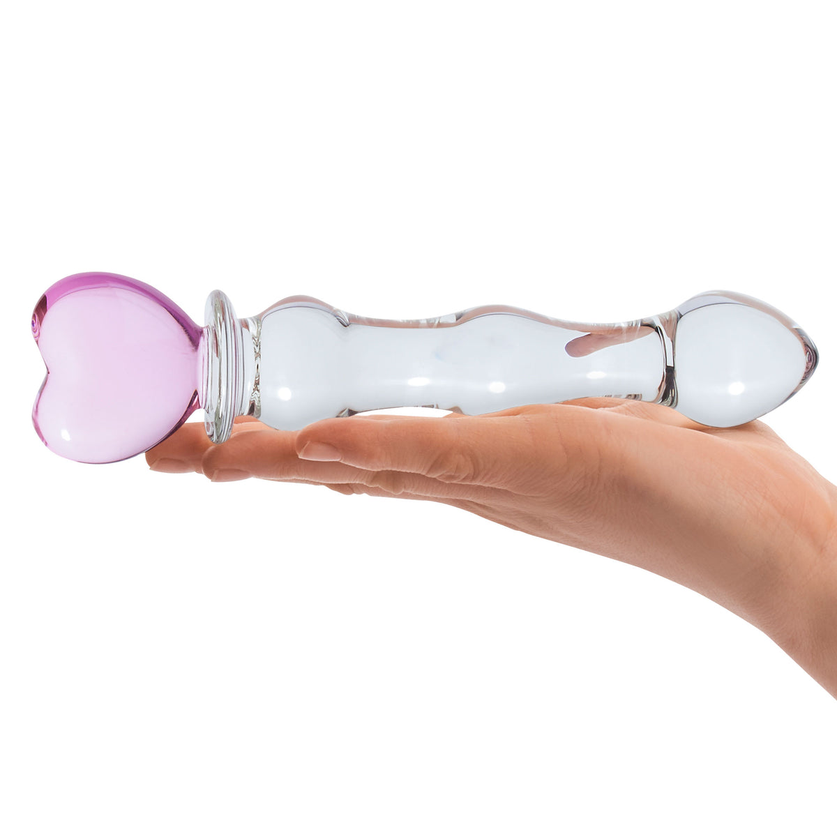 8 Inch Sweetheart Glass Dildo - Pink/ by Electric Novelties from LoveMart Co.