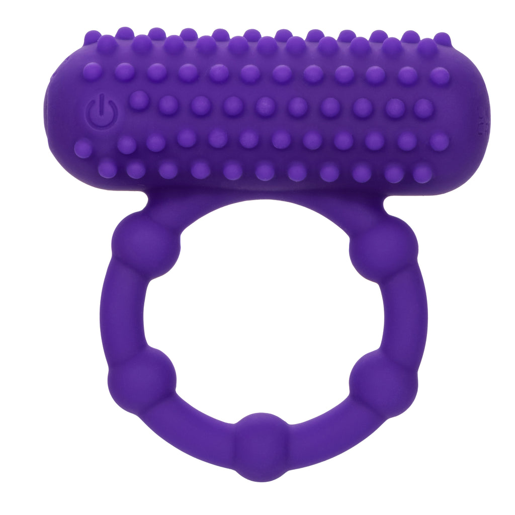 Silicone Rechargeable 5 Bead Maximus Ring by CalExotics from LoveMart Co.