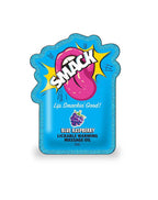 Smack Lickable Massage Oil, 3ml Pouch Display 36pc - Raspberry by Little Genie from LoveMart Co.