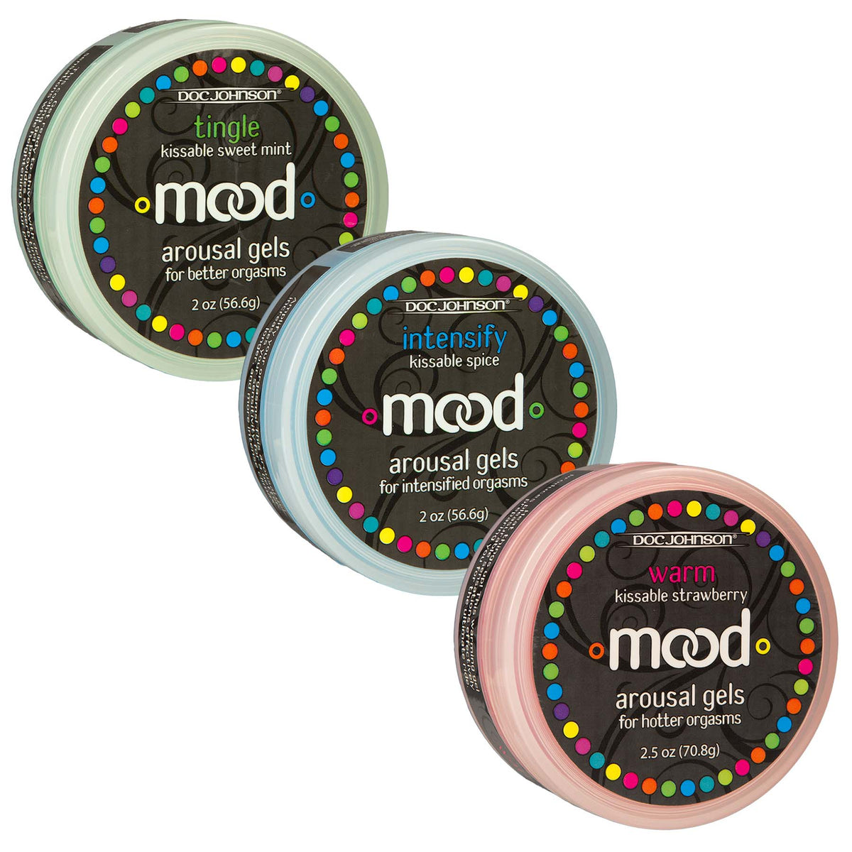 Mood Arousal Gels - Warm, Tingle, Intensify Bulk by Doc Johnson from LoveMart Co.