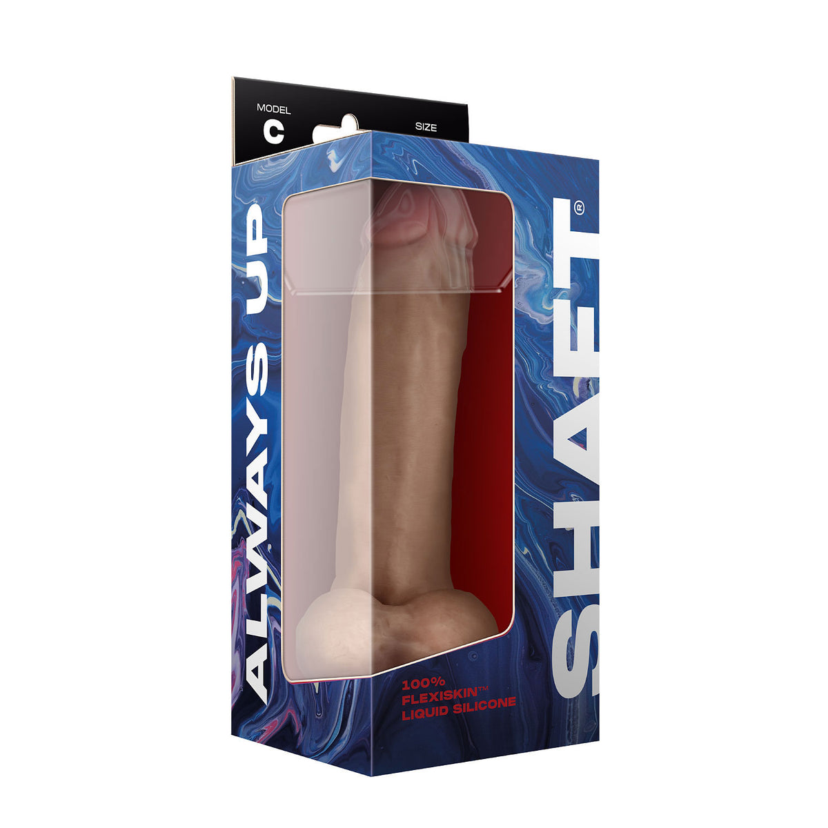 Shaft - Model C 9.5 Inch Liquid Silicone Dong With Balls - Pine by Shaft from LoveMart Co.
