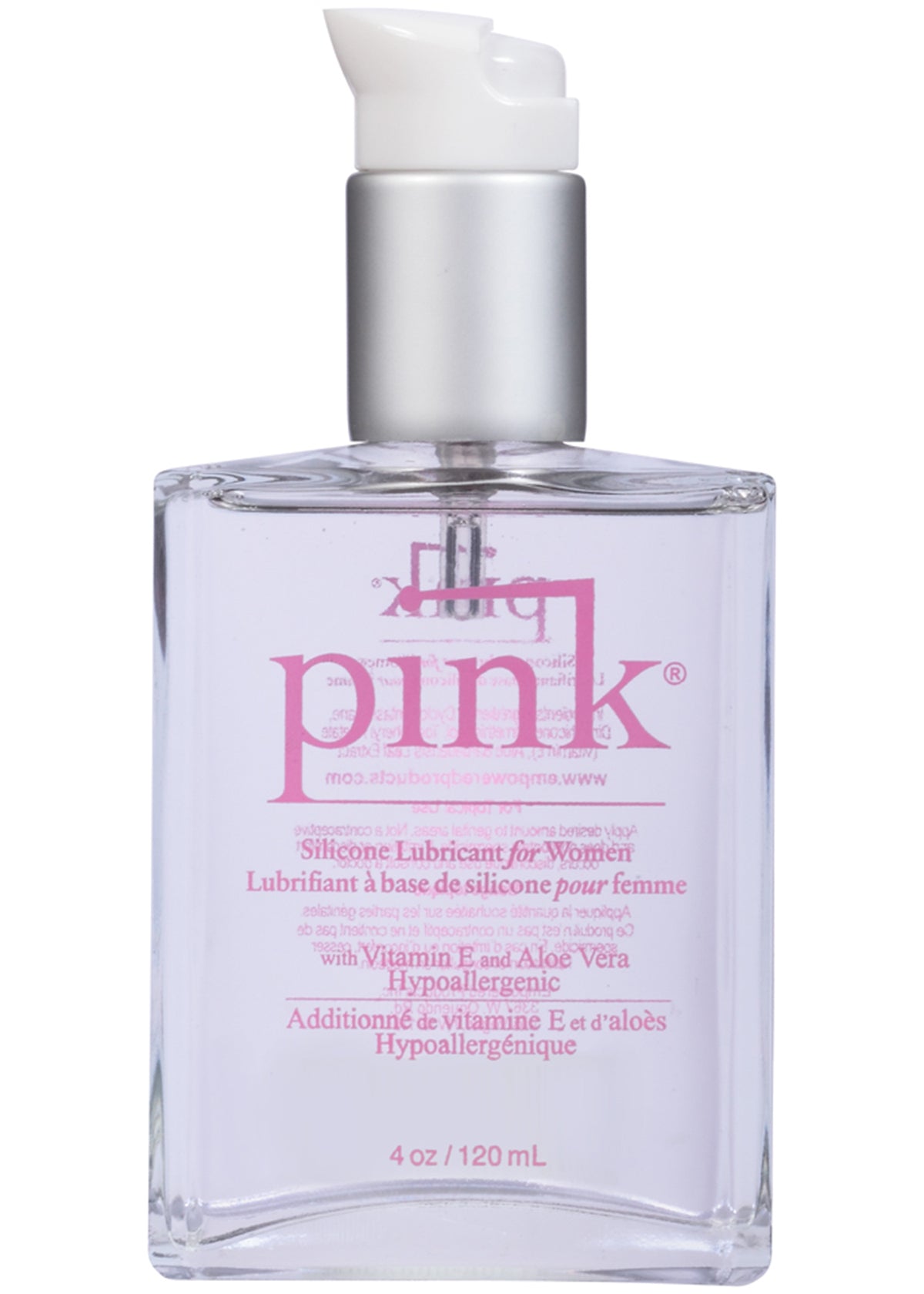 4oz Glass Bottle Silicone Lubricant by Gun Oil Pink Lubricant from LoveMart Co.