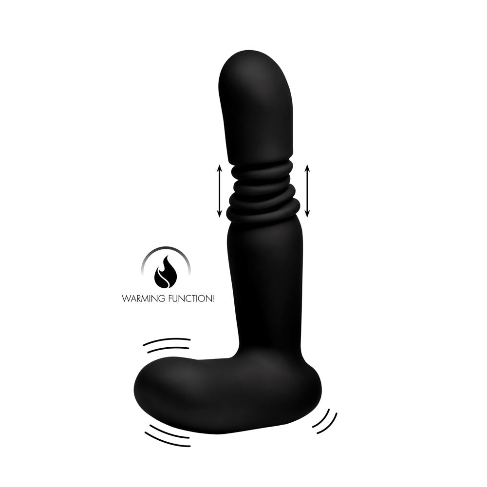 Silicone Thrusting Anal Plug With Remote Control by XR Brands from LoveMart Co.