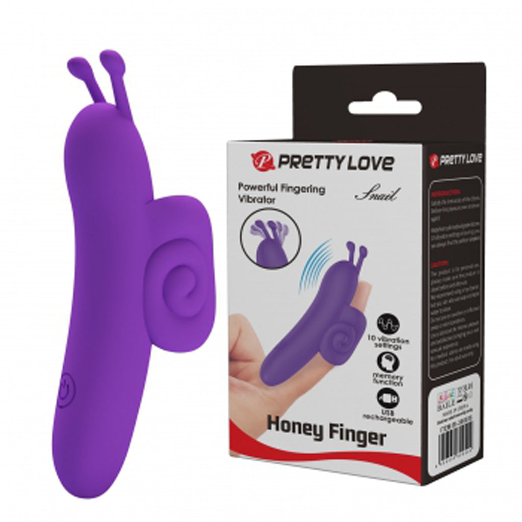 Snail Honey Finger Vibrator by Pretty Love from LoveMart Co.