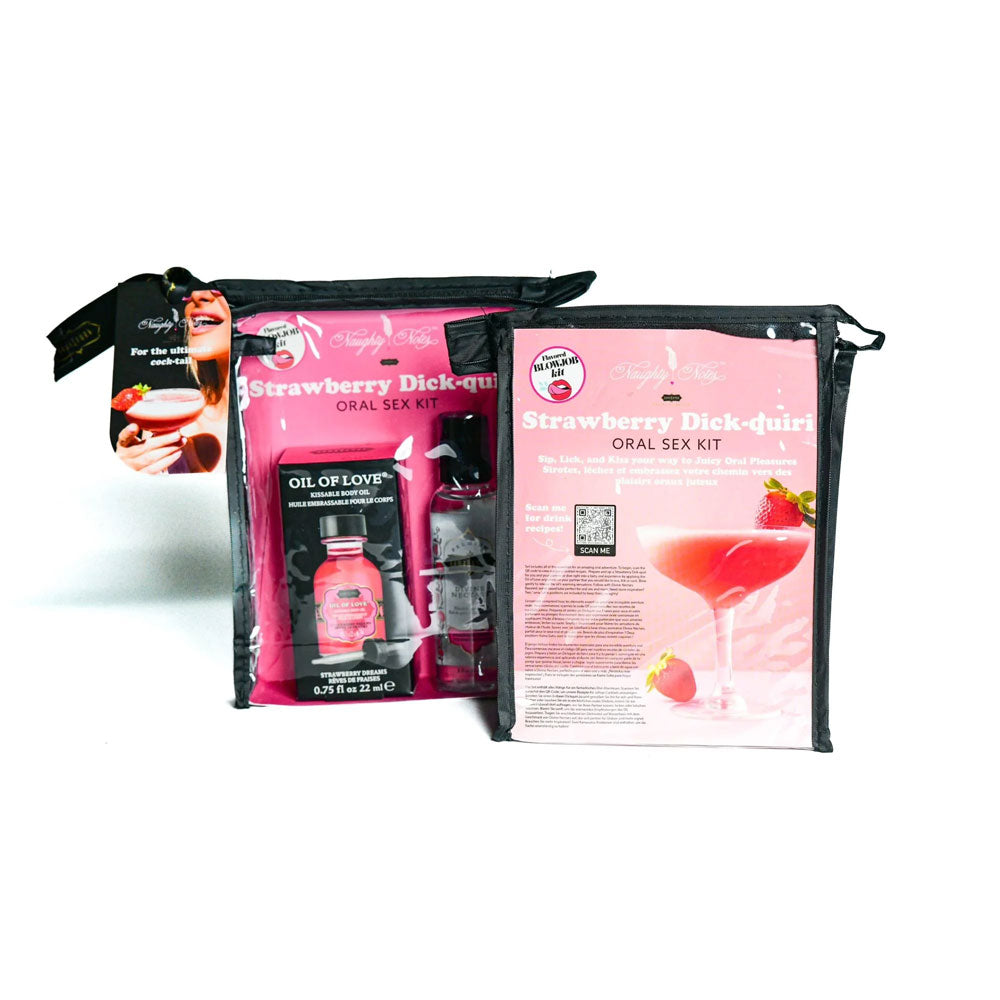 Strawberry Dick-Quiri Oral Sex Kit - .75 Oz by Kama Sutra from LoveMart Co.