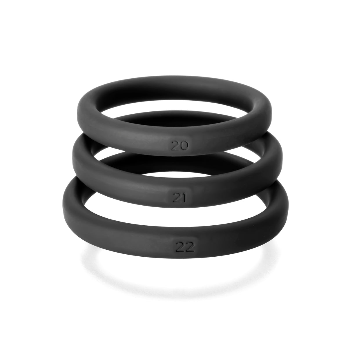 Xact- Fit 3 Premium Silicone Rings - #20, #21, #22 by Perfect Fit from LoveMart Co.