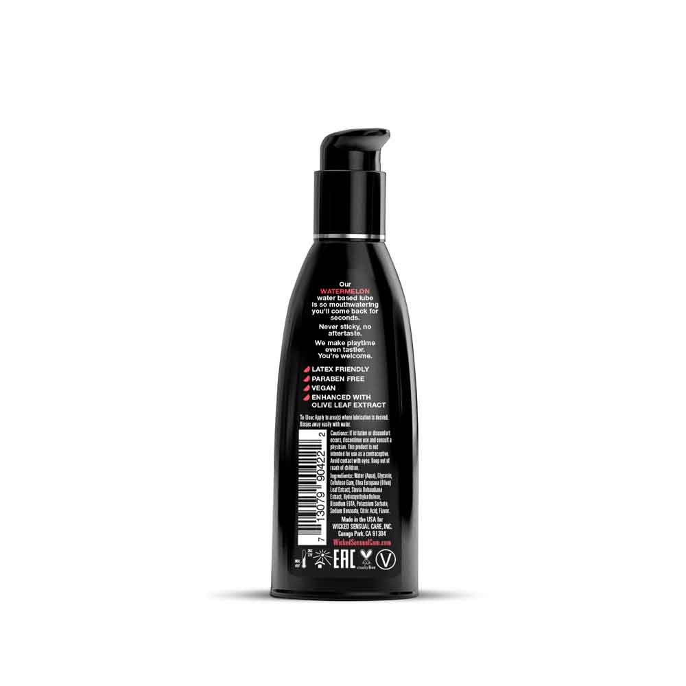Watermelon Flavored Water Based Intimate Lubricant - 4 Fl. Oz. by Wicked Sensual Care from LoveMart Co.