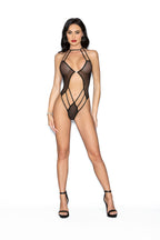 Jeweled Front Back Teddy - One Size by Escante from LoveMart Co.