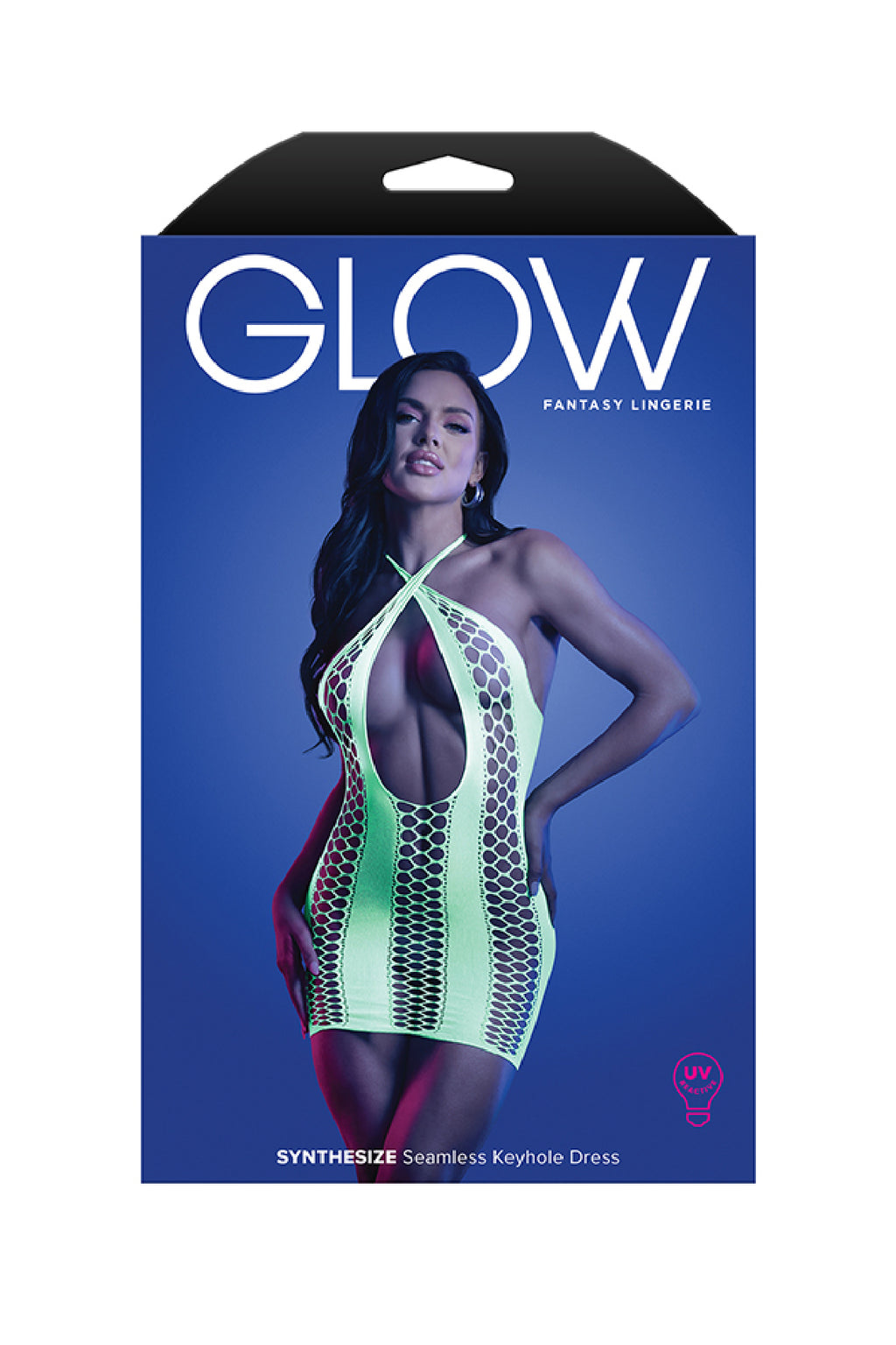 Synthesize Seamless Keyhole Dress - One Size - Neon by Fantasy Lingerie from LoveMart Co.