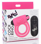 Bang - Silicone Cock Ring and Bullet With Remote Control by XR Brands from LoveMart Co.